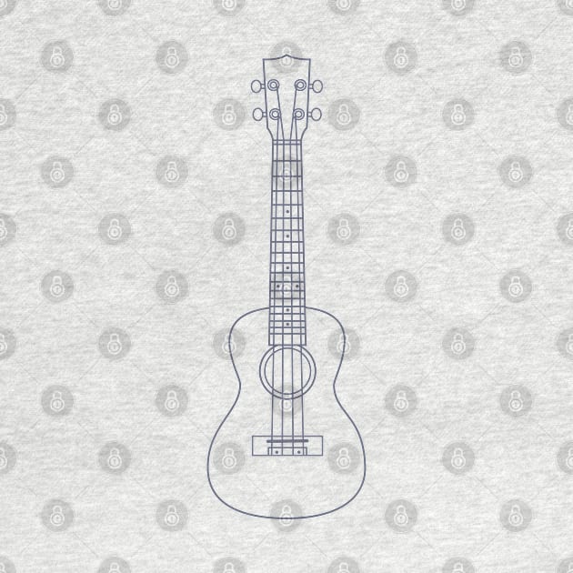 Ukulele Tenor Concert Soprano Outline by nightsworthy